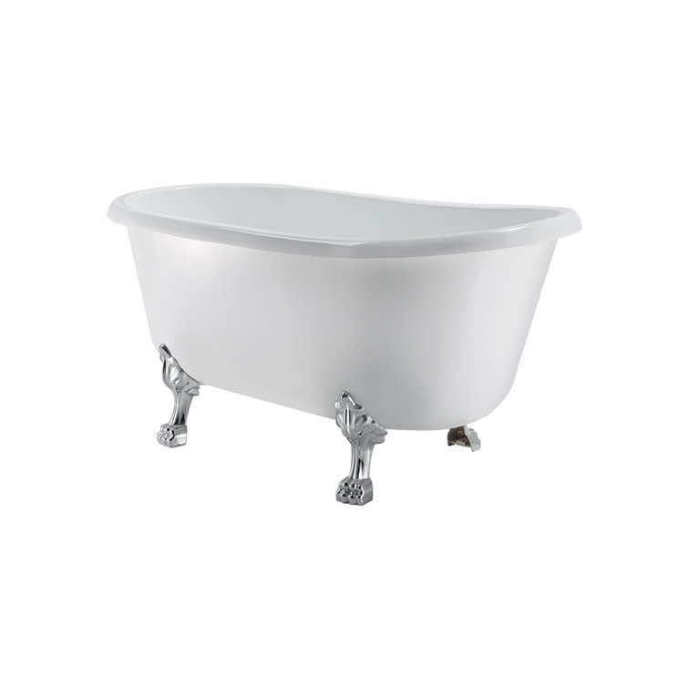 57 inch 2024 clawfoot bathtub